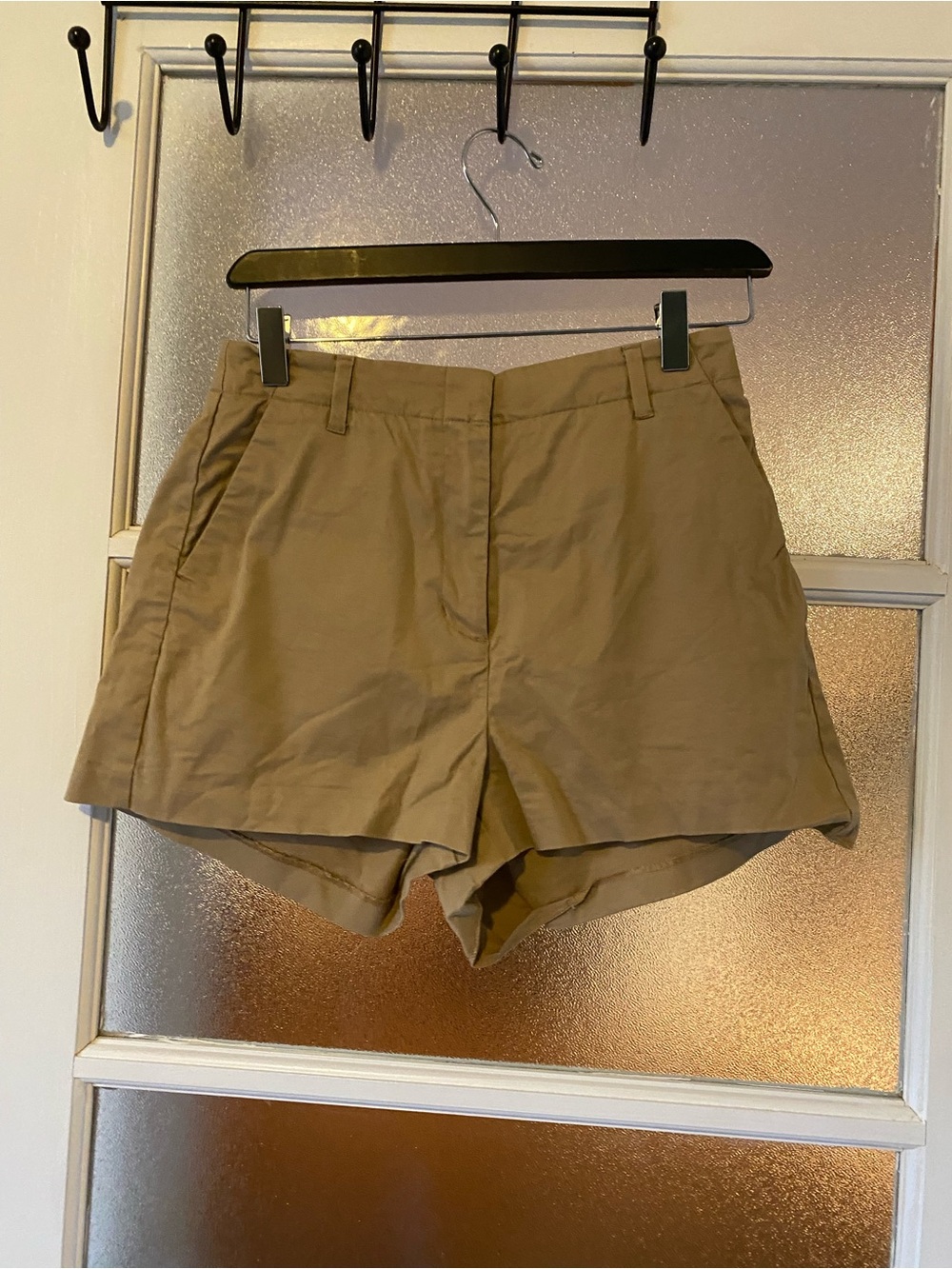Sunday Best Khaki High-Rise Bermuda Shorts